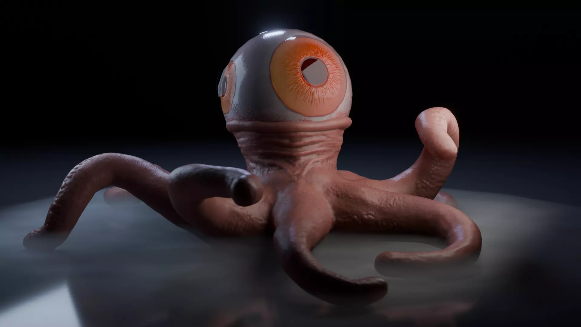 T-Ocellus Alien Earth Low-poly 3D model_6