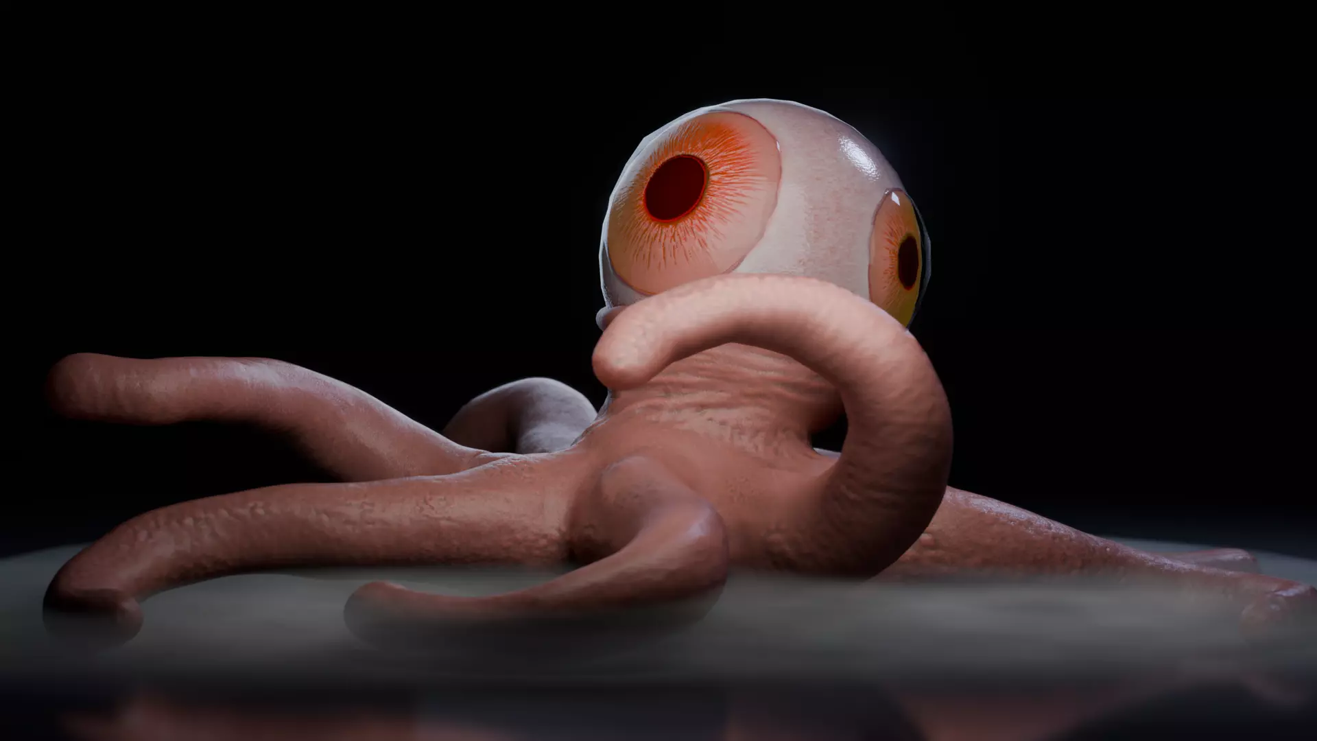 T-Ocellus Alien Earth Low-poly 3D model_8