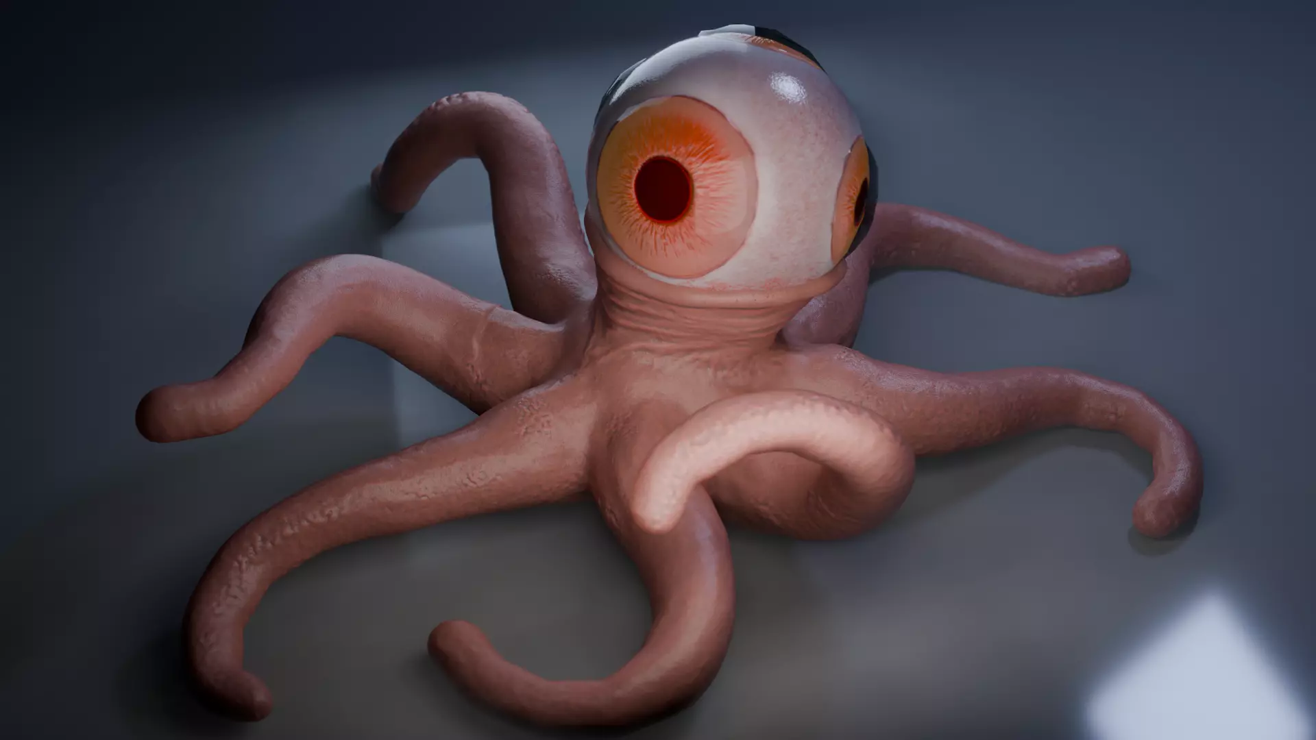 T-Ocellus Alien Earth Low-poly 3D model_3