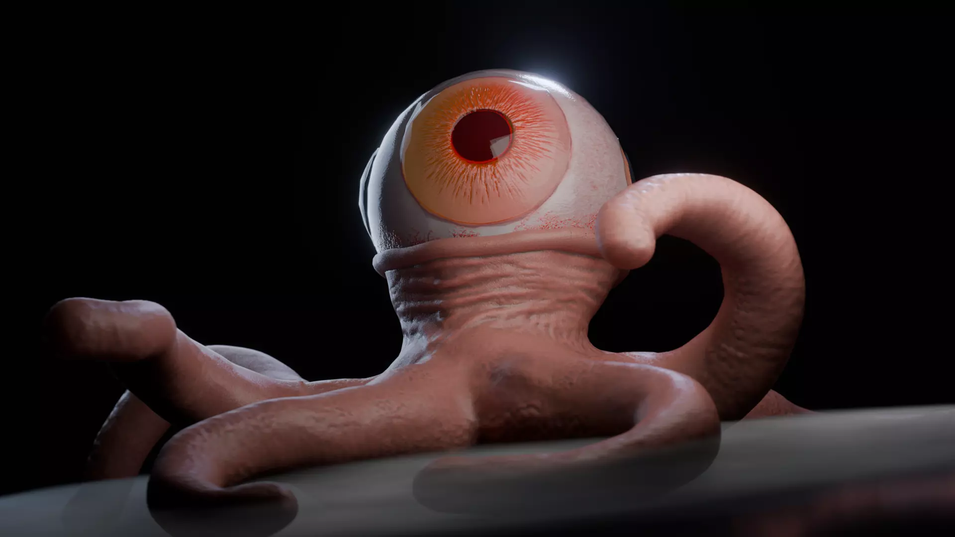 T-Ocellus Alien Earth Low-poly 3D model_7