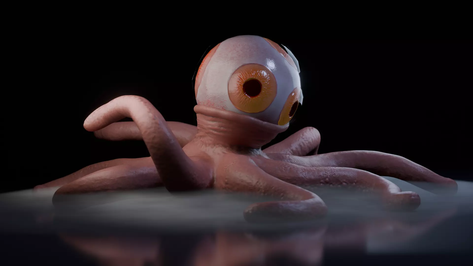 T-Ocellus Alien Earth Low-poly 3D model_4