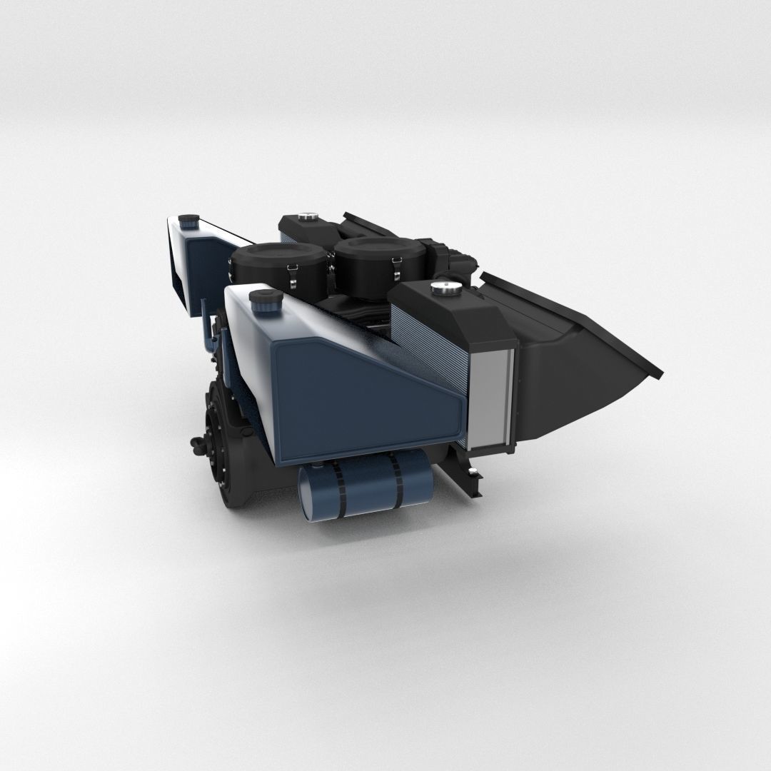 Maybach HL230 Engine Full Panzer Tiger Unit 3D model_11