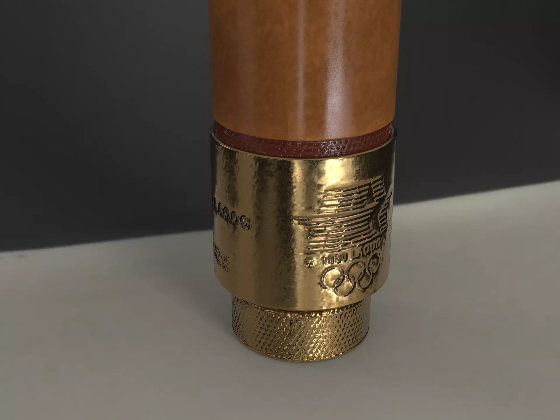 Los Angeles Olympic Torch 1984 Award 3D model_5