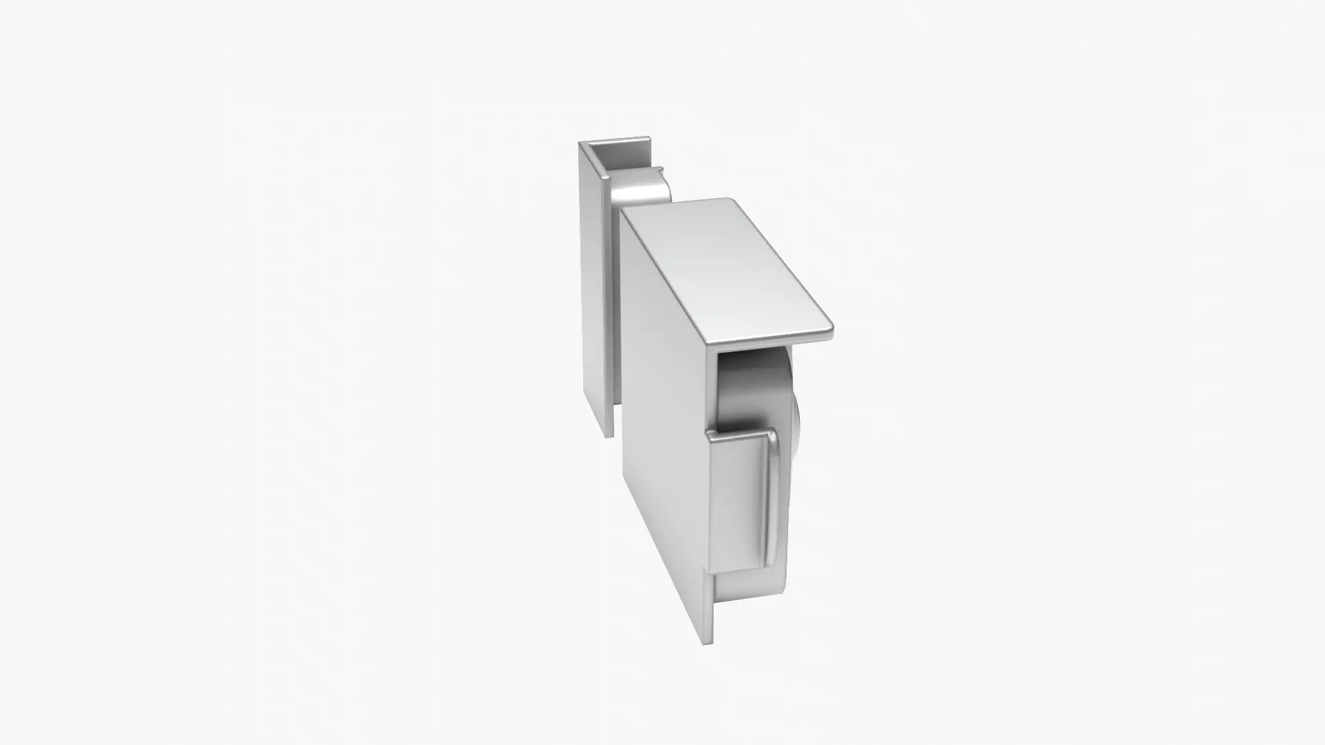 Gate lock Low-poly 3D model_8