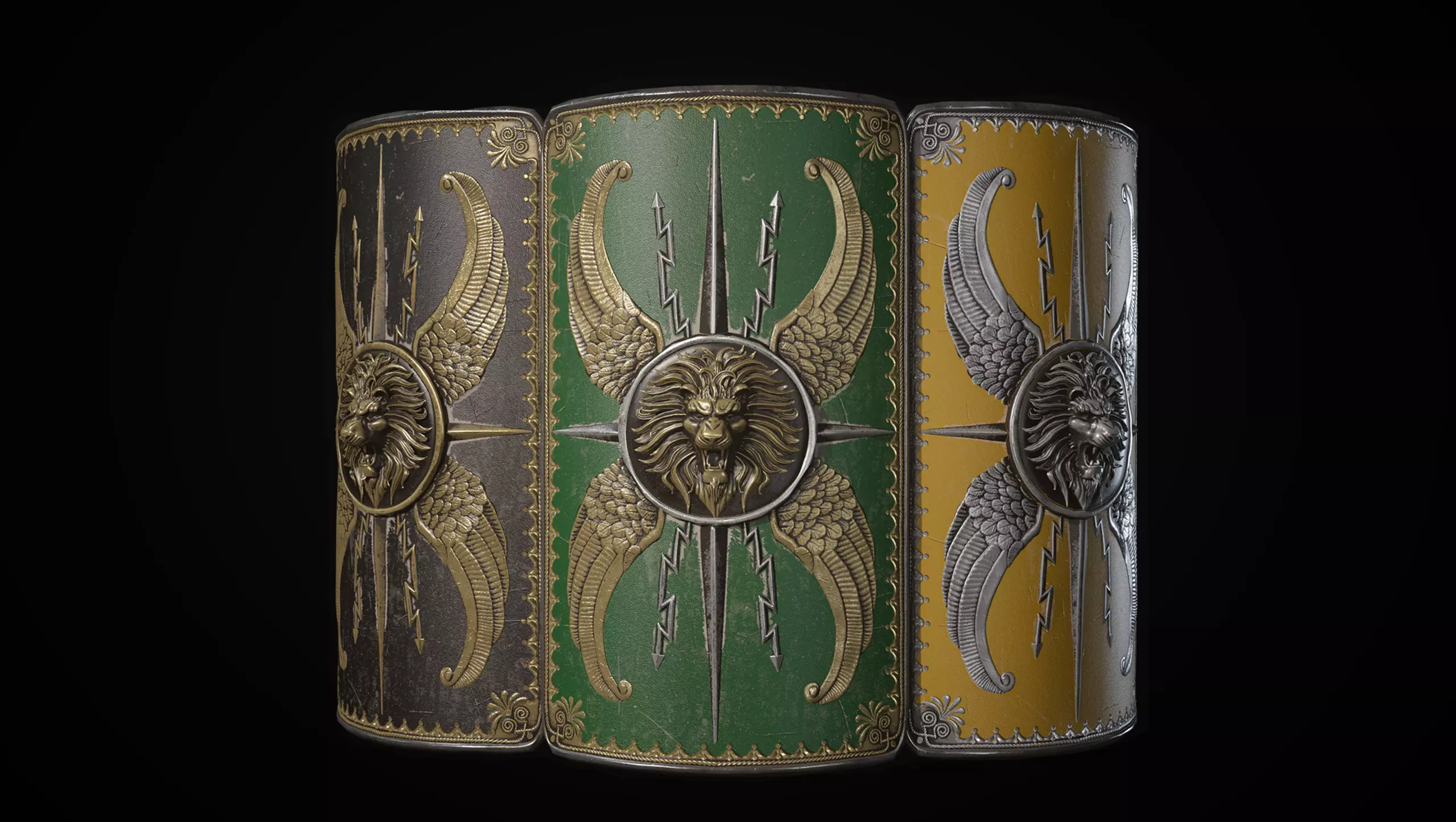 Roman Shield Low-poly 3D model Low-poly 3D model_7