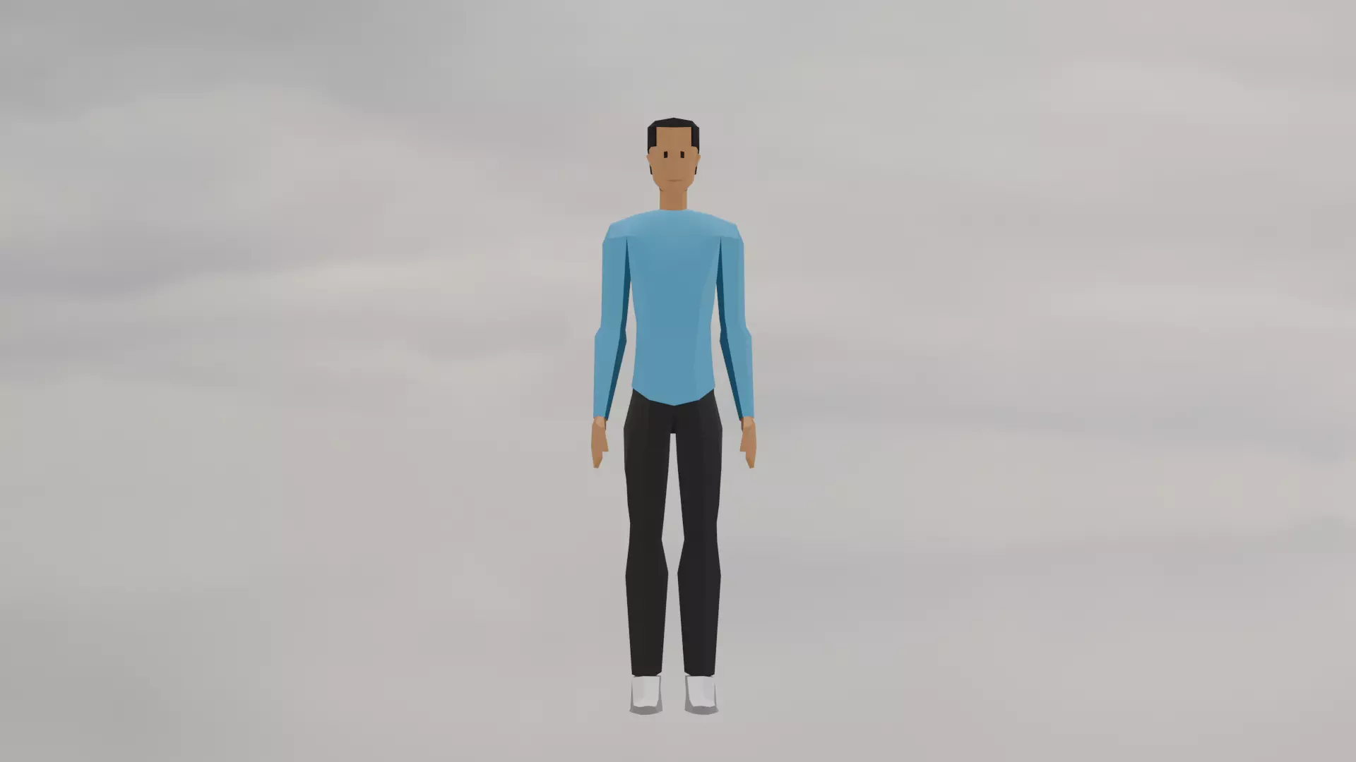 Low-poly 3D Model - 3D Blender - Special Dad - Male Character Low-poly 3D model_2