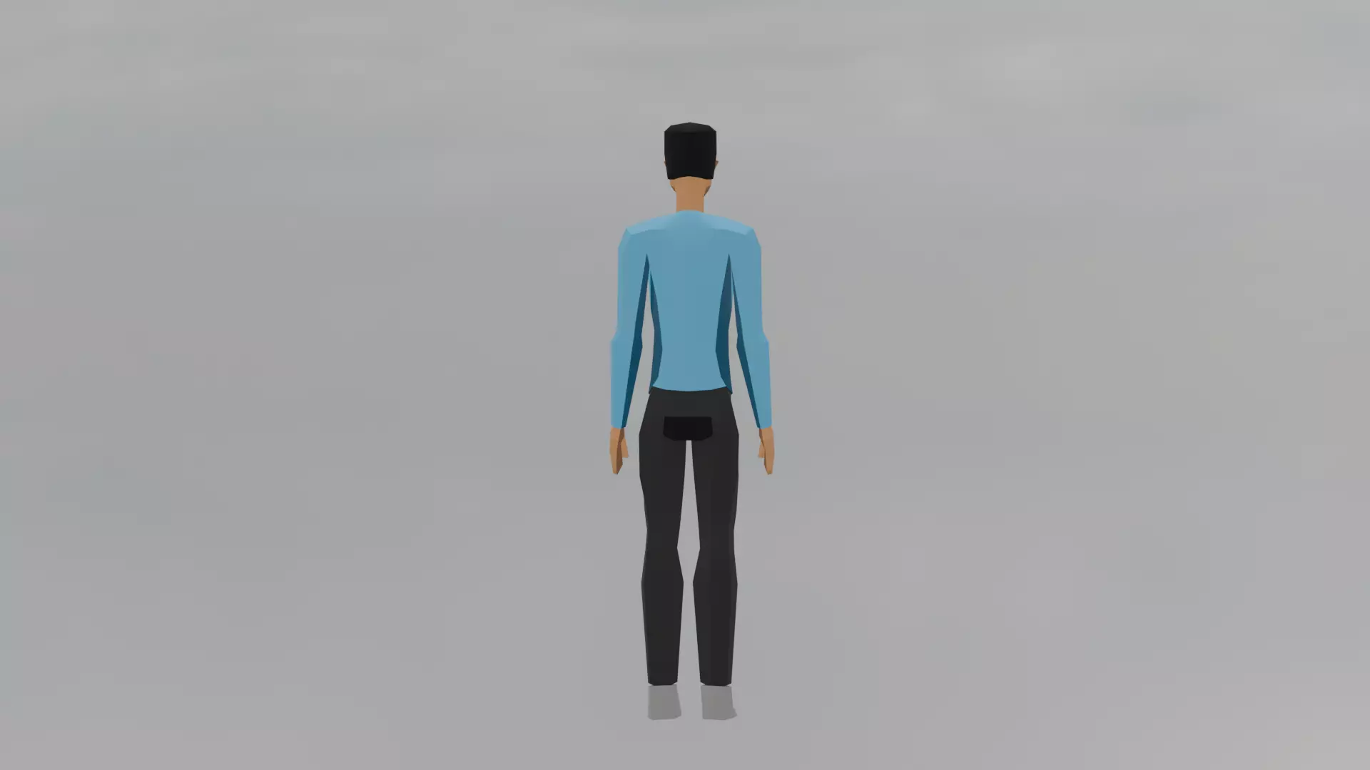 Low-poly 3D Model - 3D Blender - Special Dad - Male Character Low-poly 3D model_3