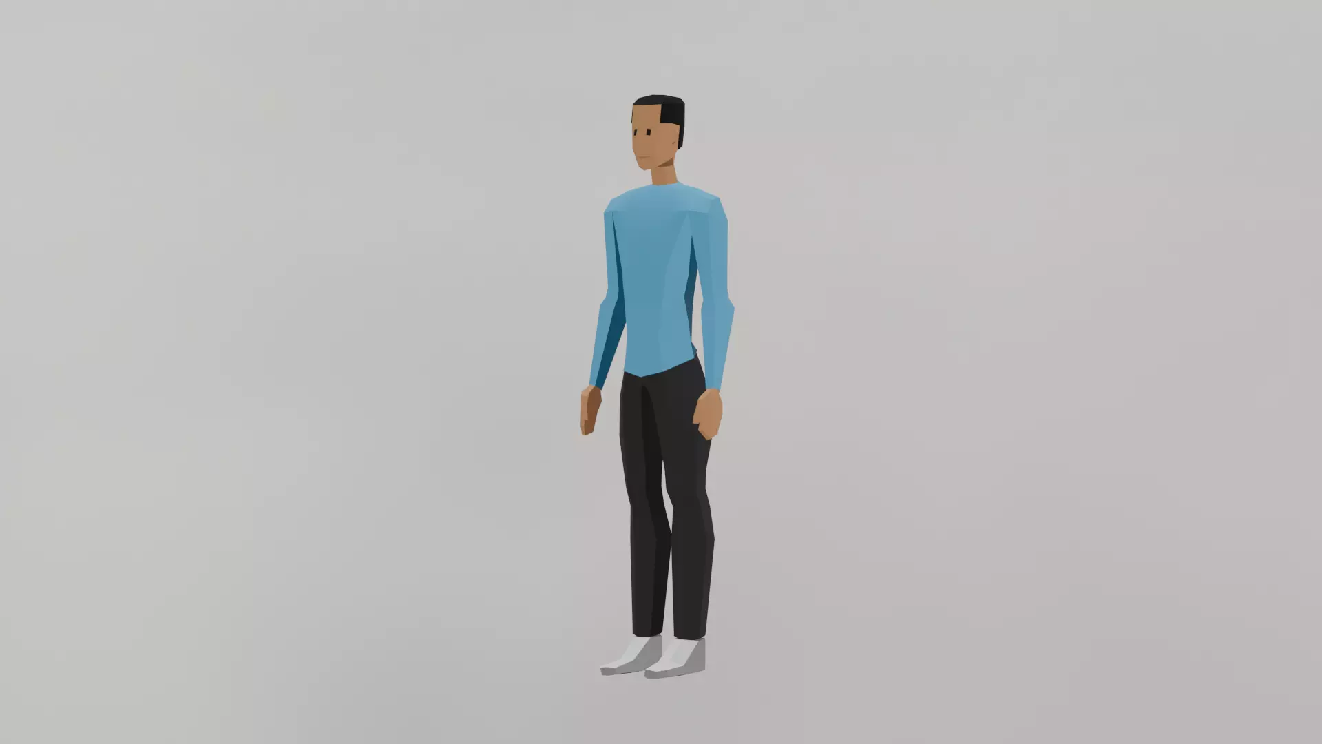 Low-poly 3D Model - 3D Blender - Special Dad - Male Character Low-poly 3D model_0