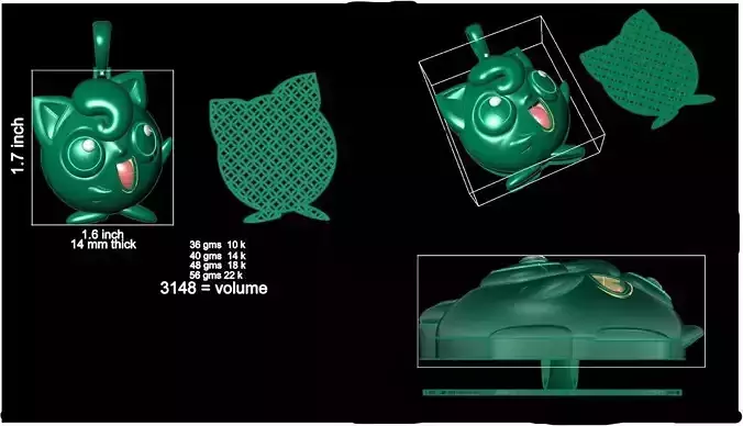 jiggly puff  3D print model