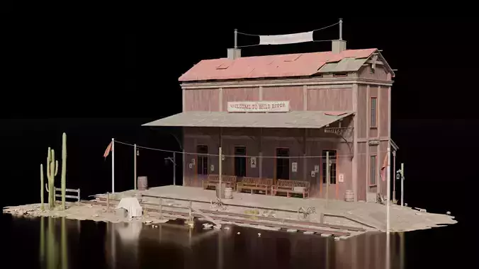 Wild West Train Station