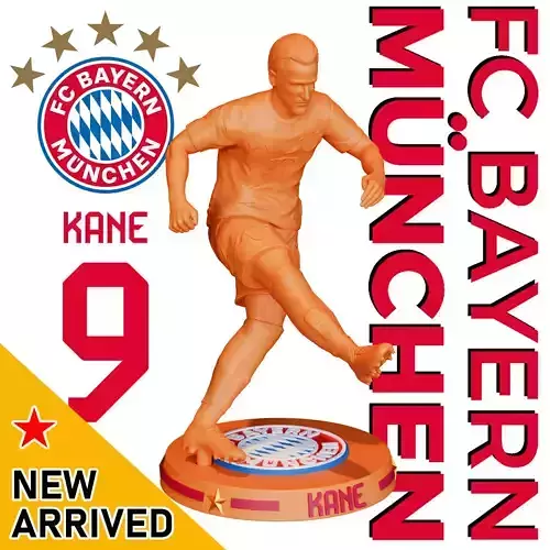 Harry Kane 3D Printed Figure FC Bayern Munchen