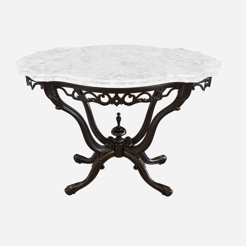 19th Century Anglo-Indian Marble-Top Table 3D model