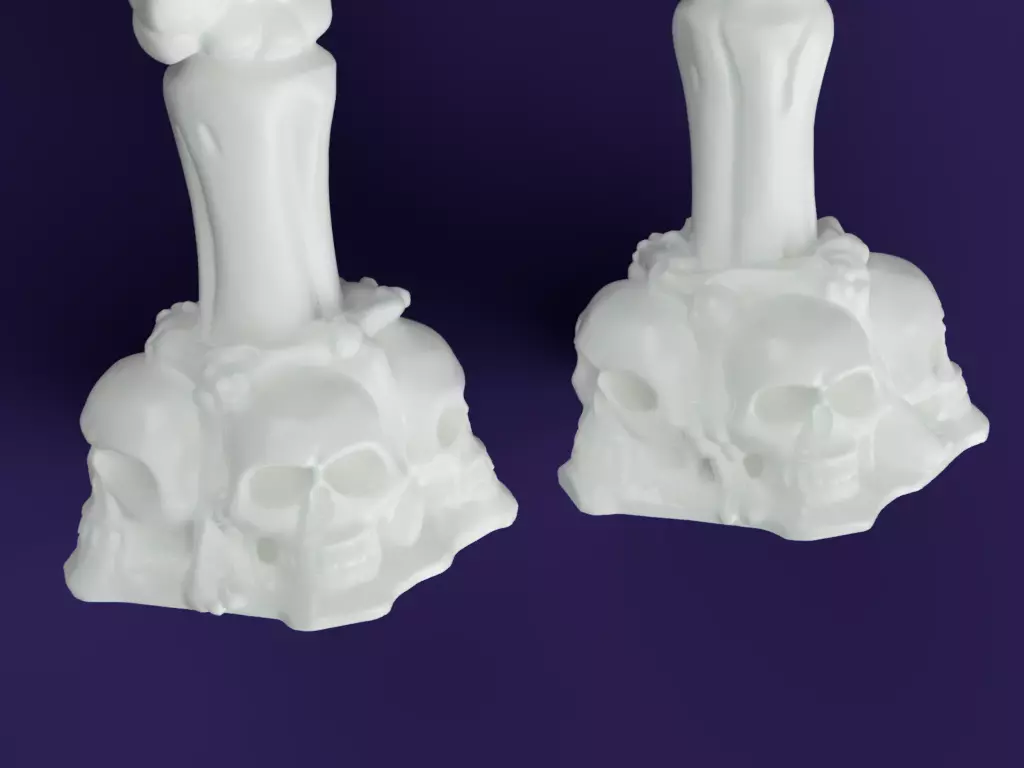 Skeleton Hand Candlestick Holders 3D print model_4