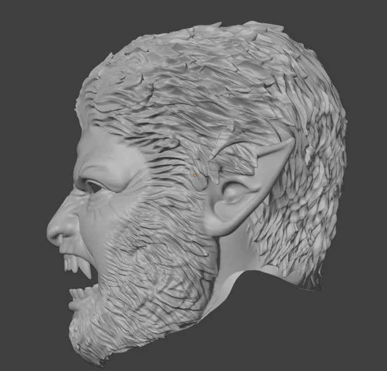 WEREWOLF FULL MASK 3D print model_3