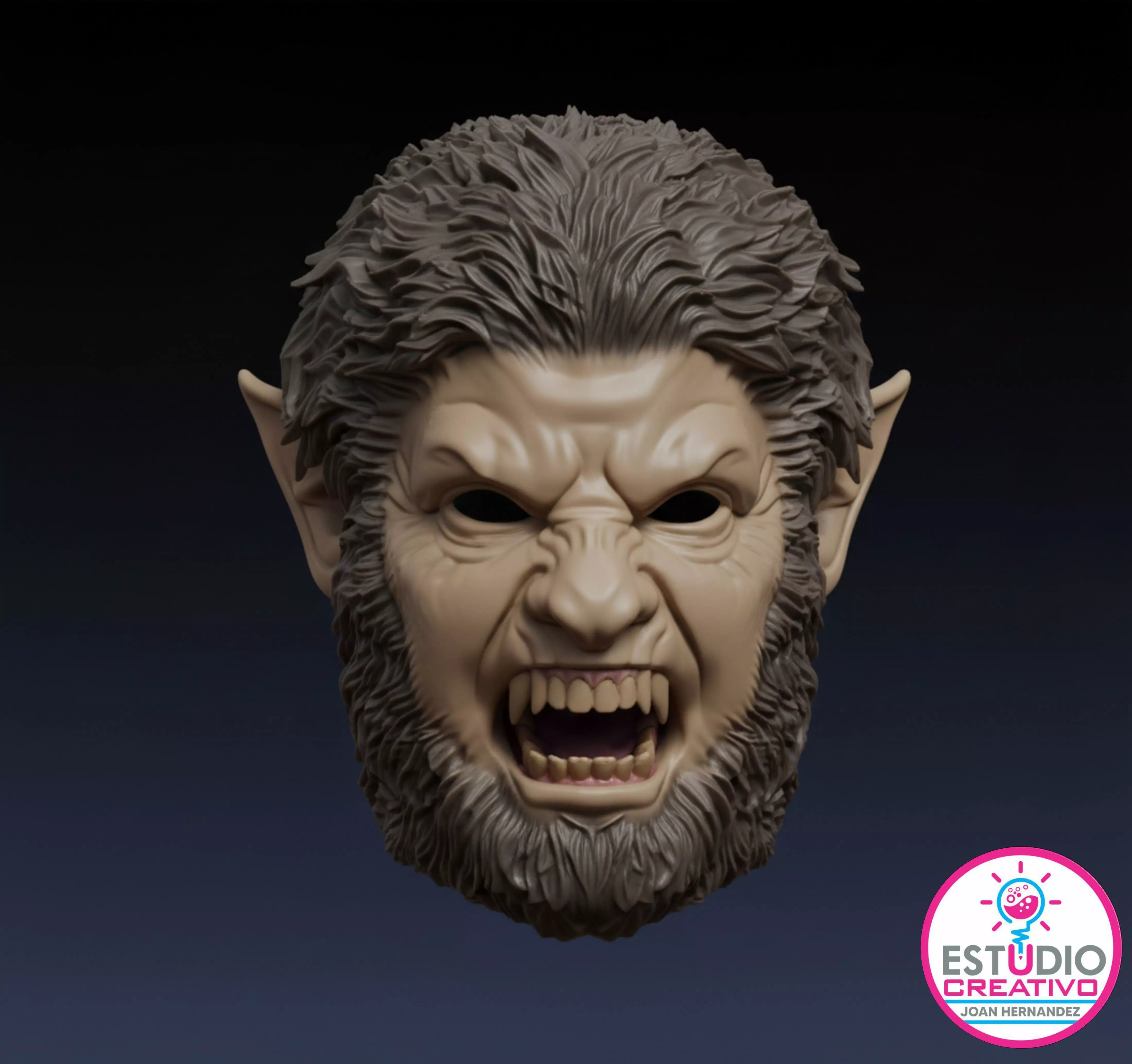 WEREWOLF FULL MASK 3D print model_13