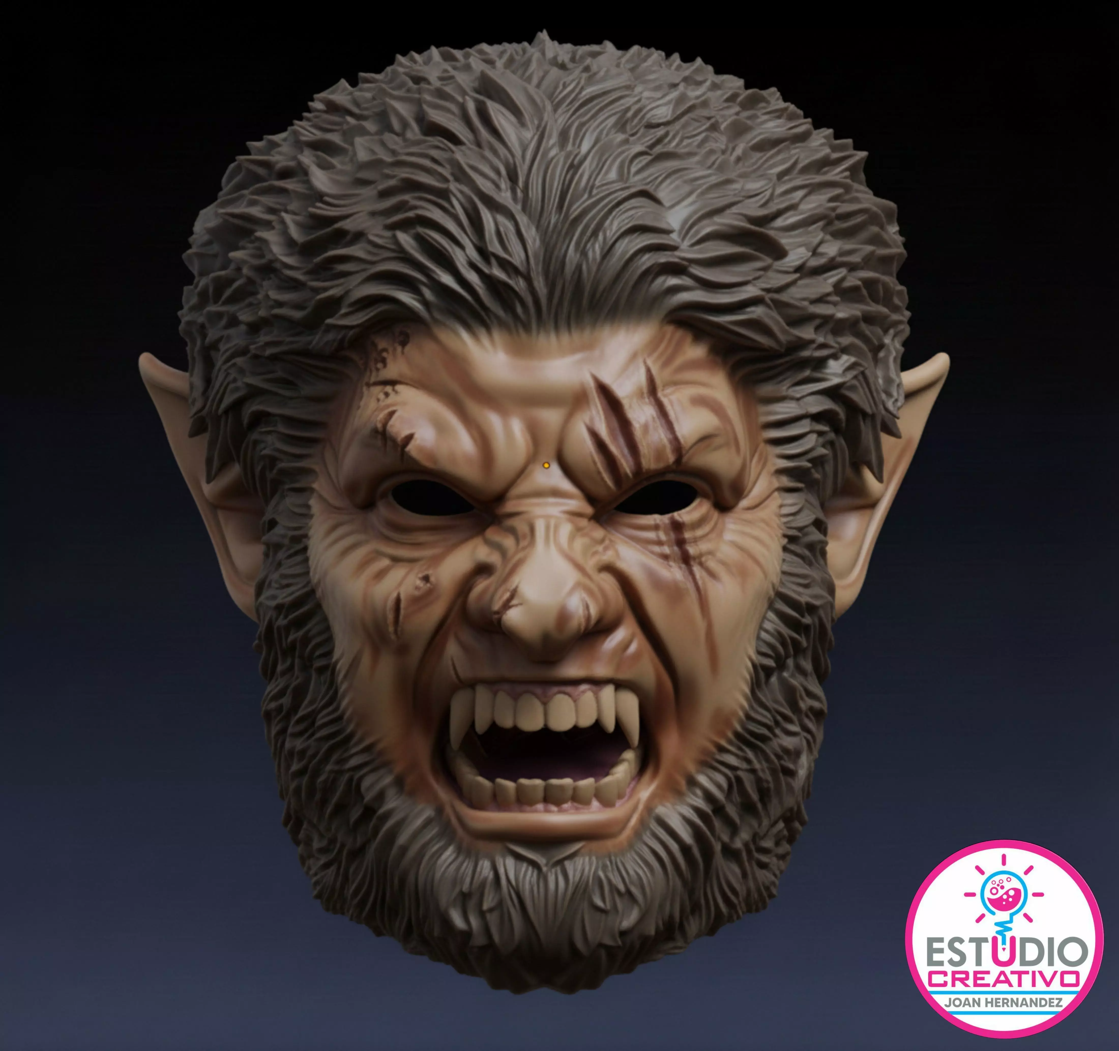 WEREWOLF FULL MASK 3D print model_8