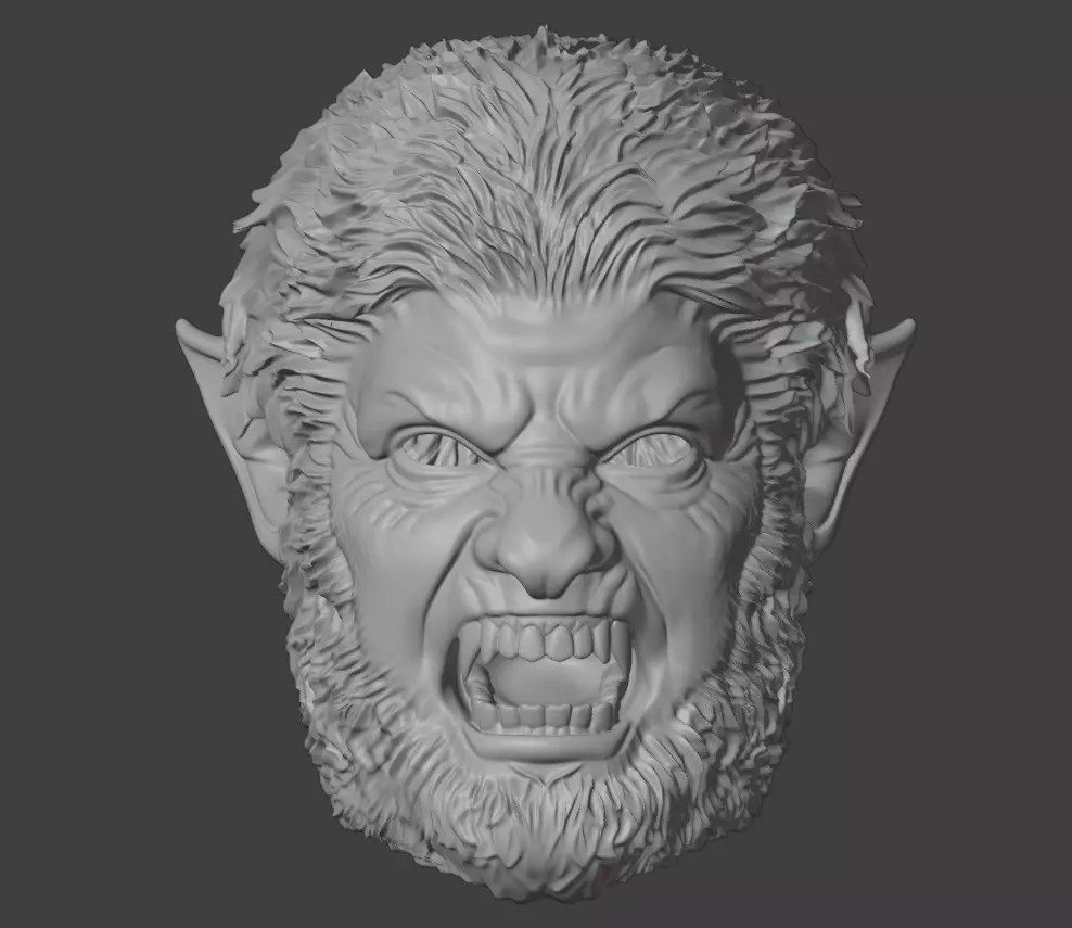 WEREWOLF FULL MASK 3D print model_0