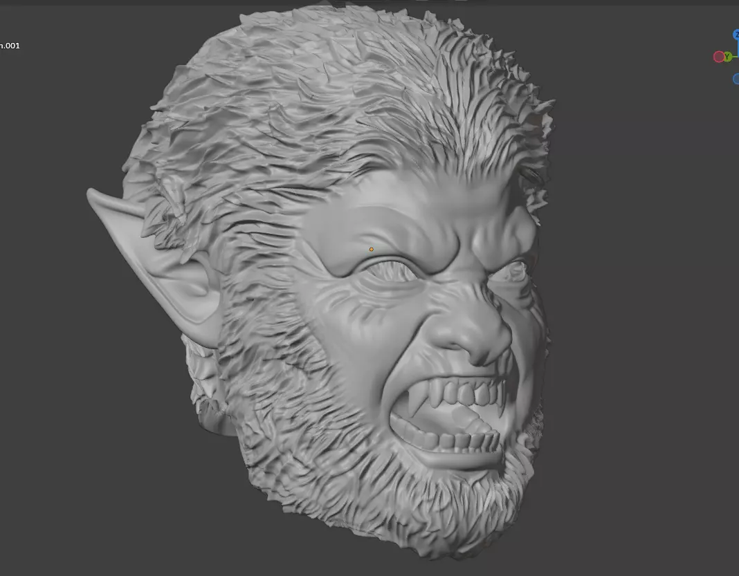 WEREWOLF FULL MASK 3D print model_4