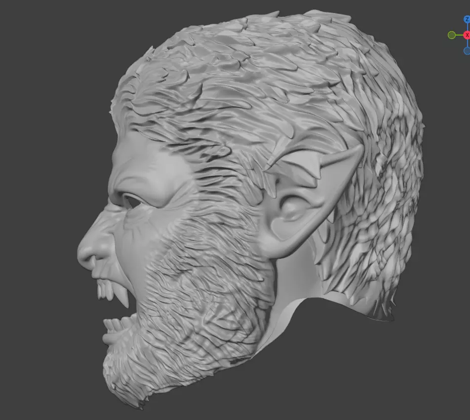 WEREWOLF FULL MASK 3D print model_1