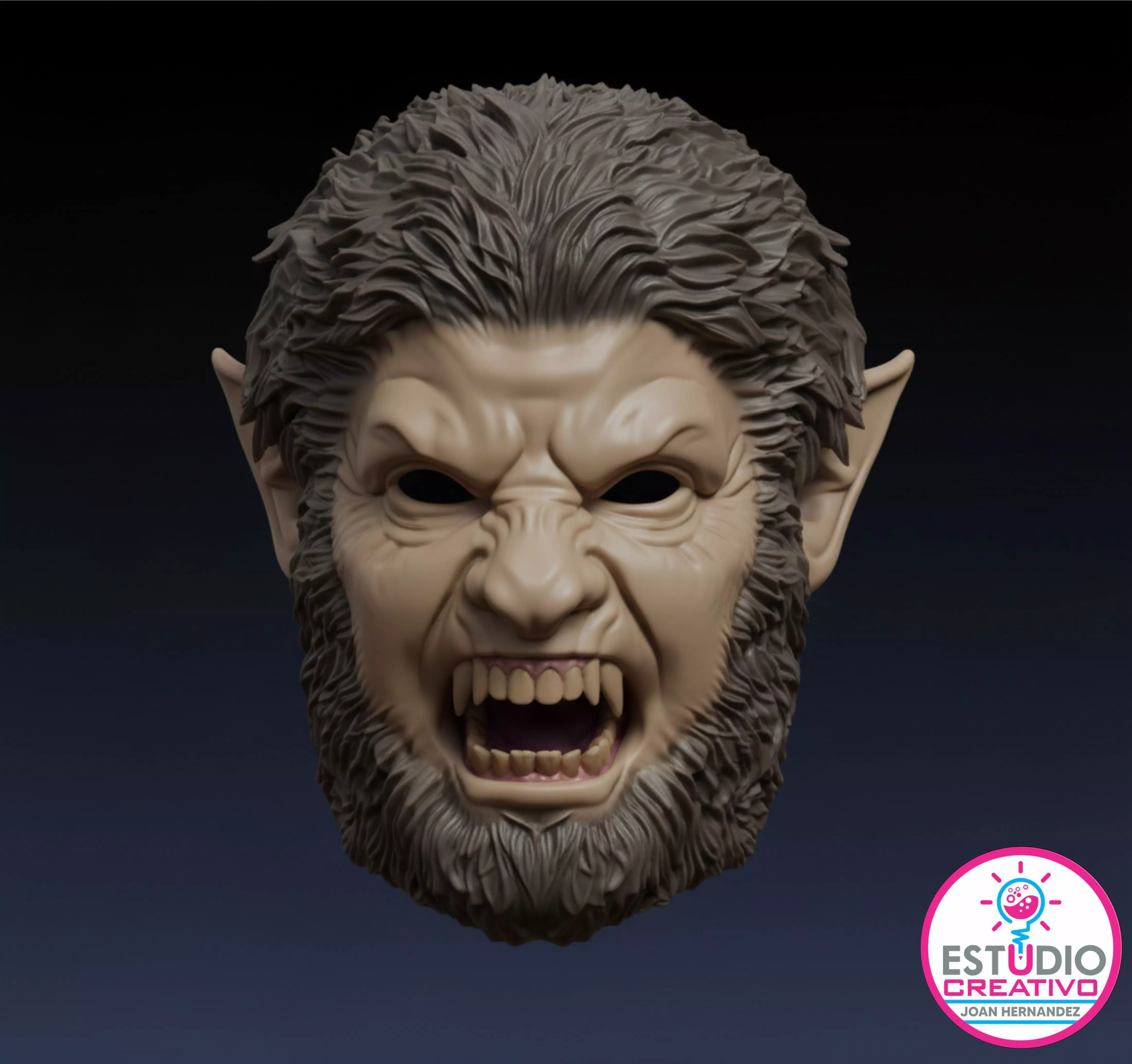 WEREWOLF FULL MASK 3D print model_11