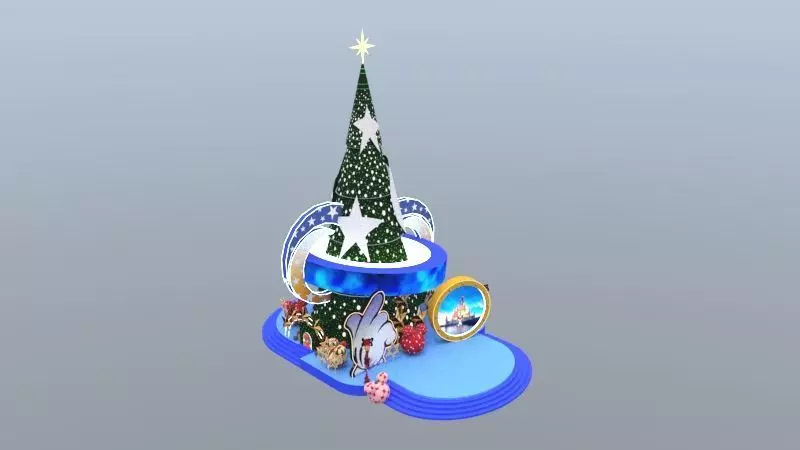 Magical Mickey Friends Christmas Tree 3D model_5