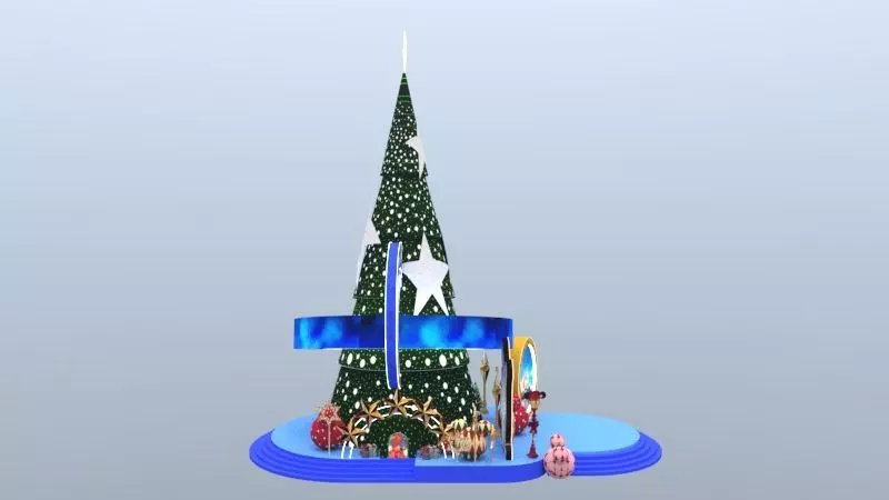 Magical Mickey Friends Christmas Tree 3D model_1