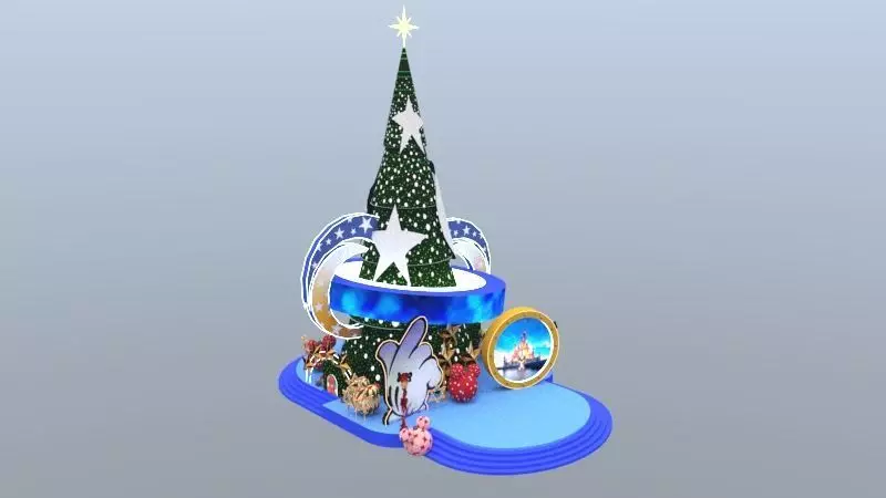 Magical Mickey Friends Christmas Tree 3D model_2