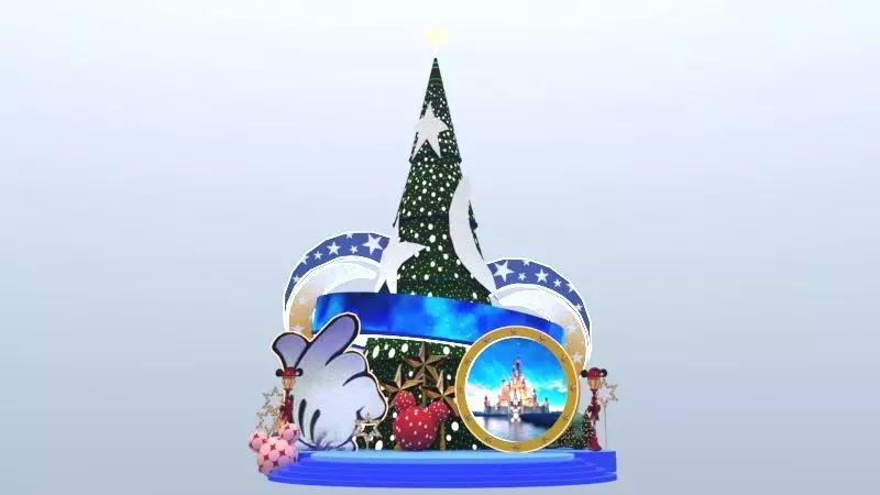 Magical Mickey Friends Christmas Tree 3D model_3