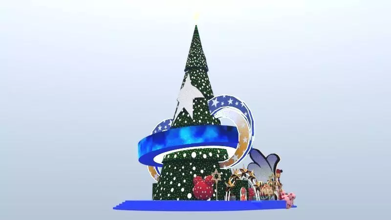 Magical Mickey Friends Christmas Tree 3D model_0