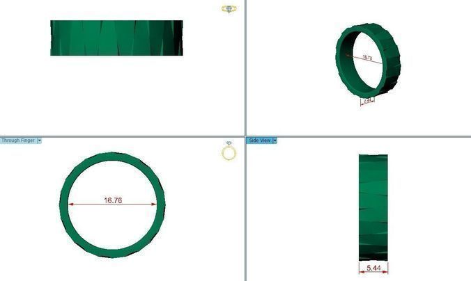 Wedding Ring 3D print model_2