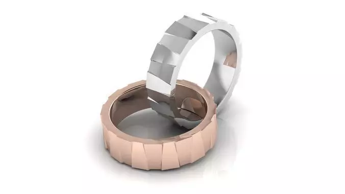 Wedding Ring 3D print model_0