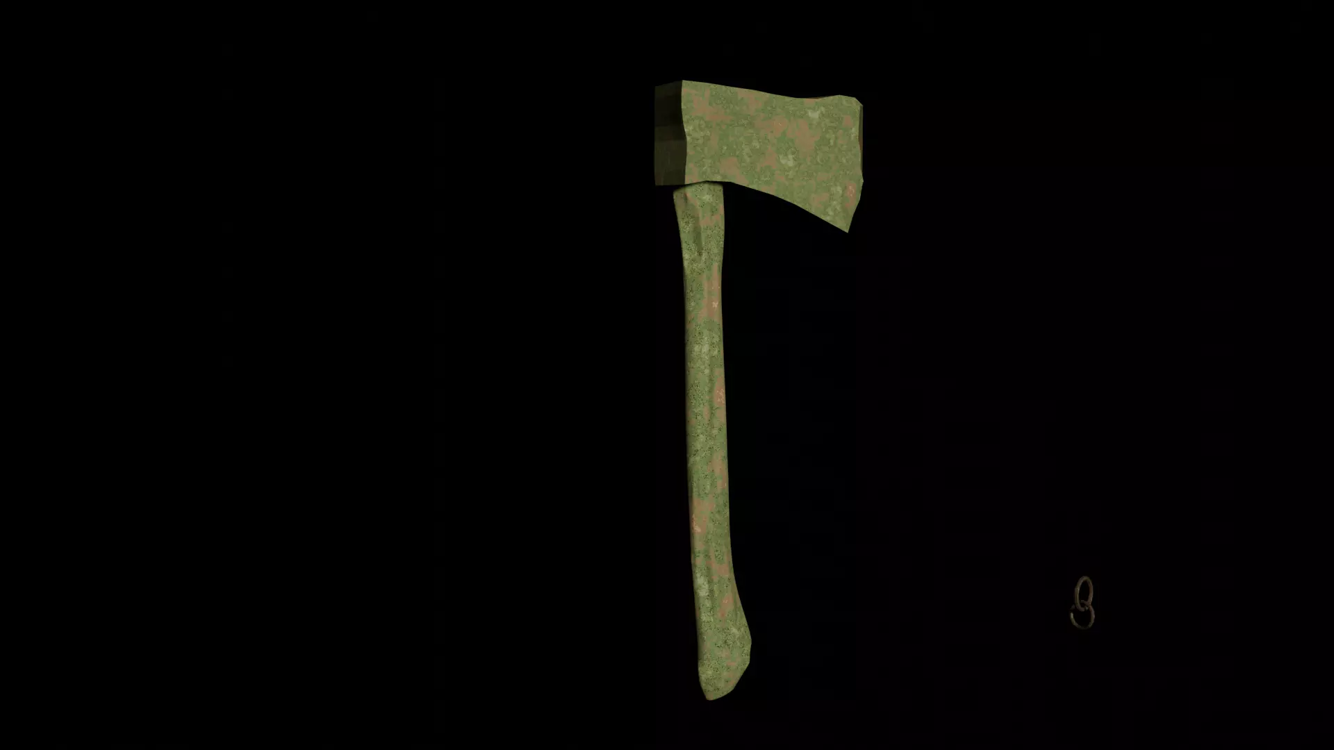 Fantasy and Survival Axe Set Stylized Weapon Pack Low-poly 3D model_3