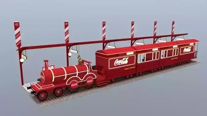 Coca-Cola Merry Express Christmas Train  Station