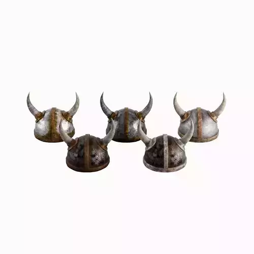 Viking Helmet Pack 3D Model Collection