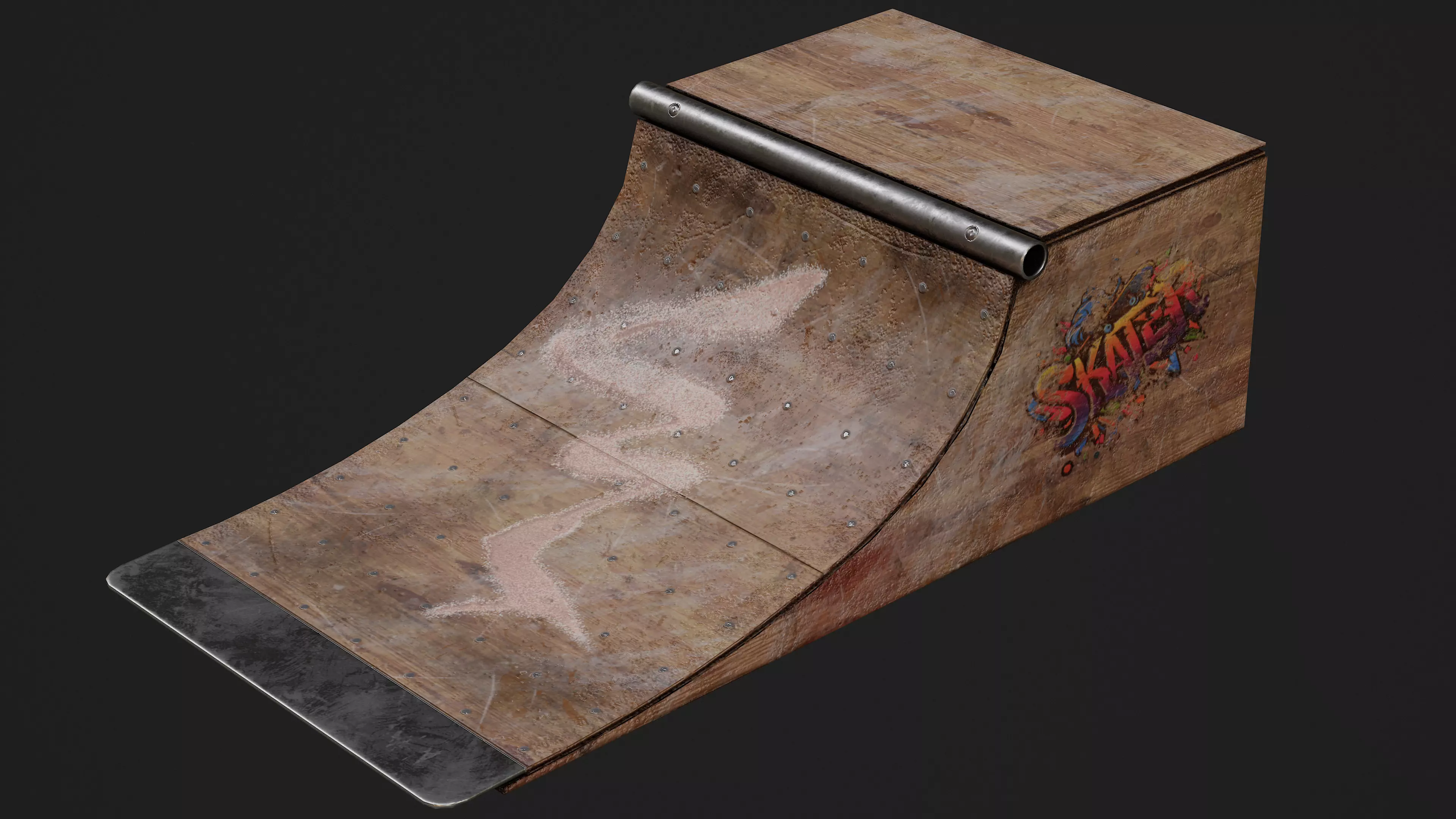 Skate Ramp Game Ready Model Low-poly 3D model_6