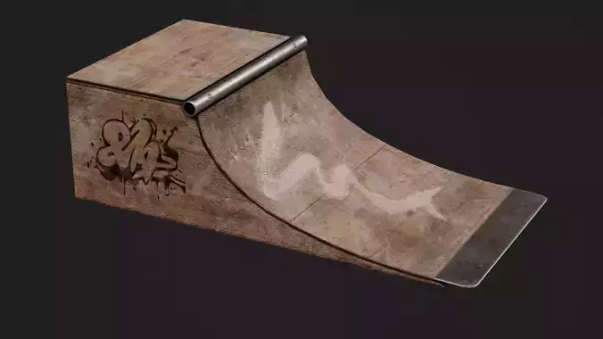 Skate Ramp Game Ready Model