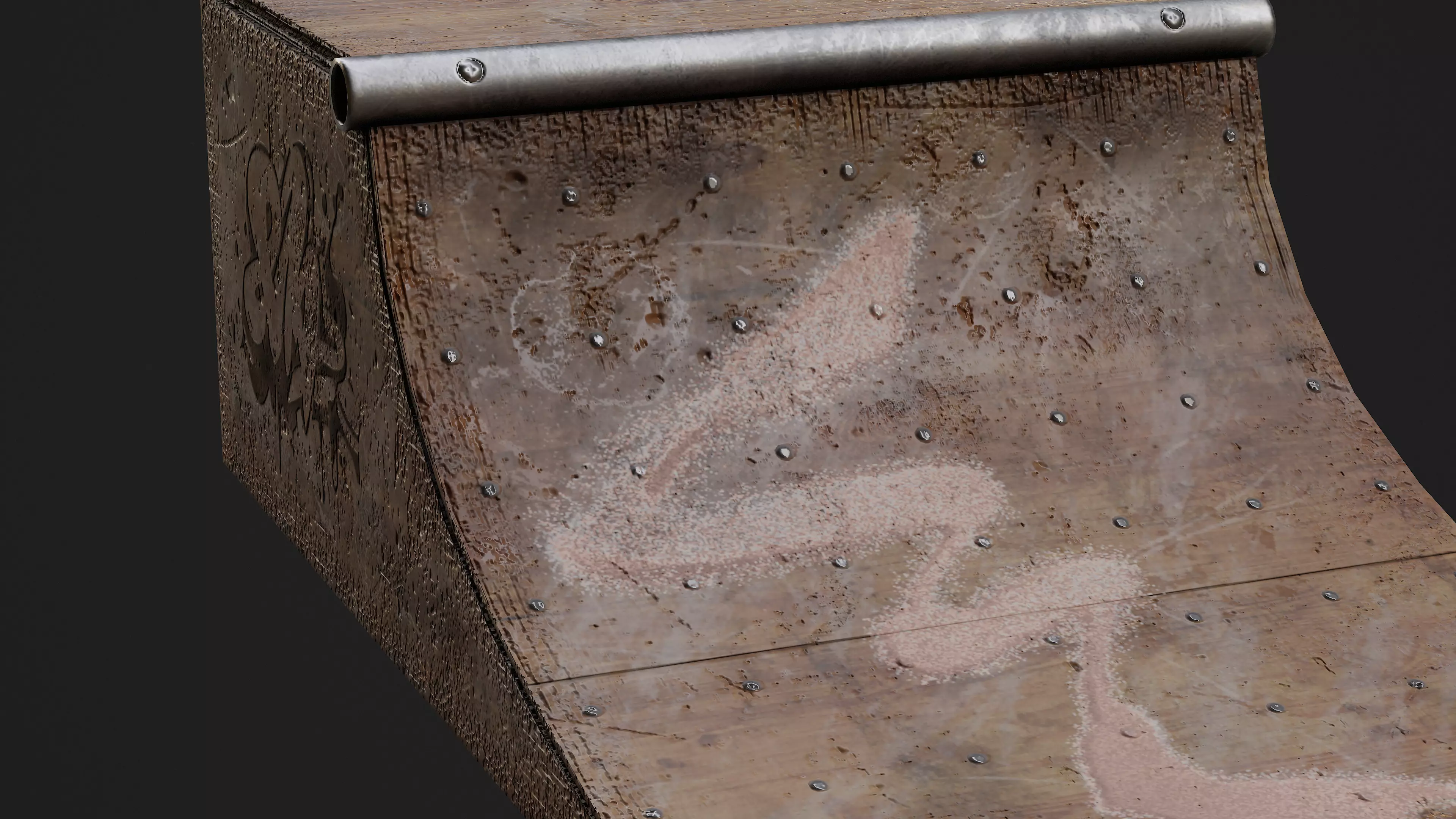 Skate Ramp Game Ready Model Low-poly 3D model_5