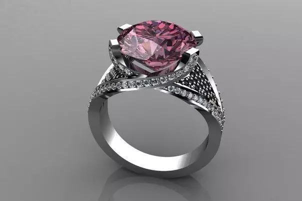 Diamond Ring 3D print model_0
