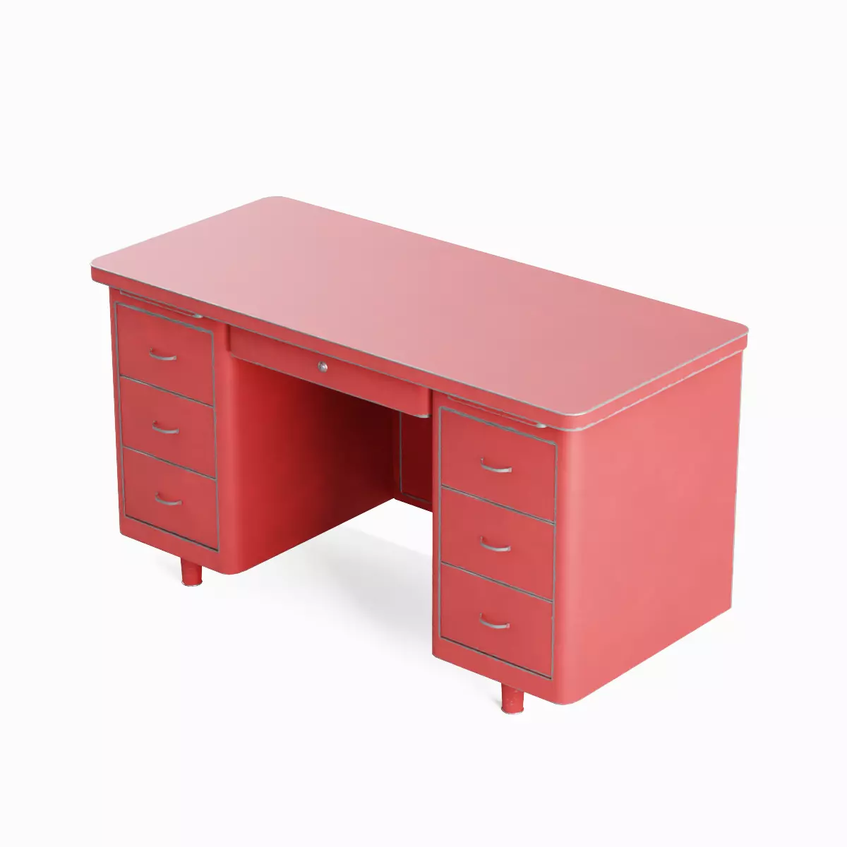 Metal Desk Pack 3D Model Collection_6