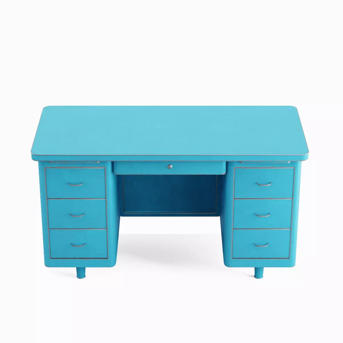 Metal Desk Pack 3D Model Collection_10