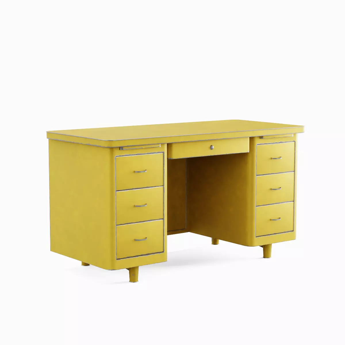 Metal Desk Pack 3D Model Collection_14