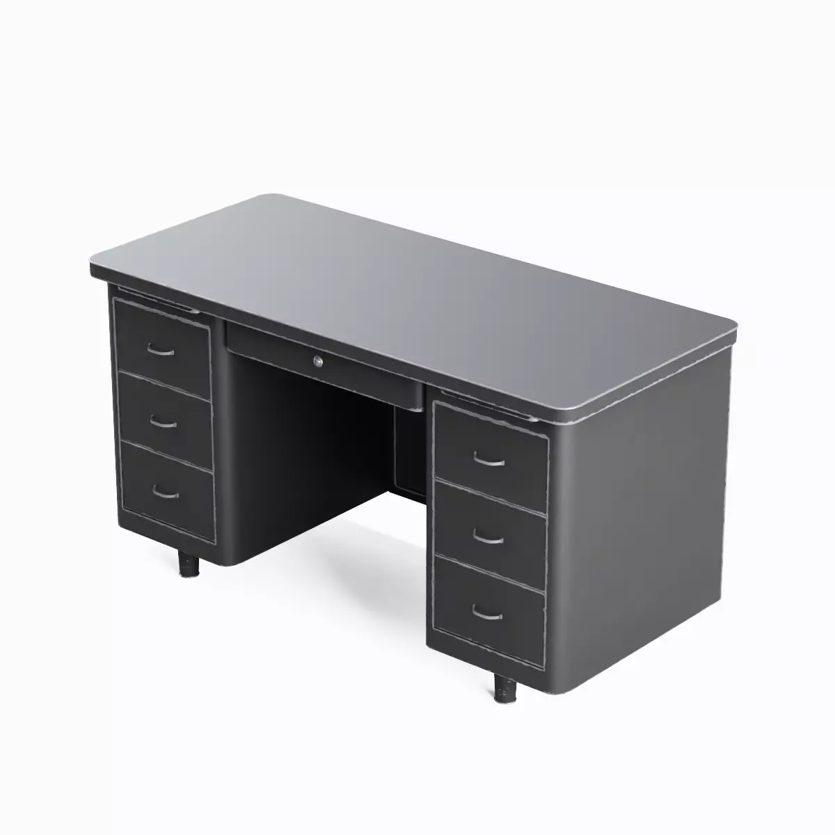 Metal Desk Pack 3D Model Collection_30