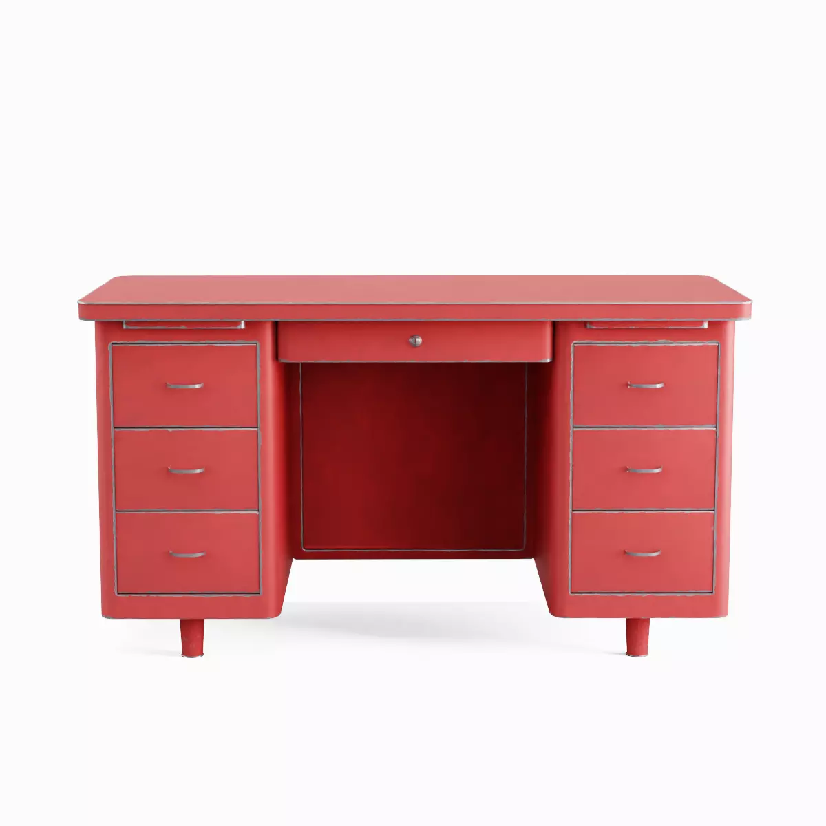 Metal Desk Pack 3D Model Collection_1