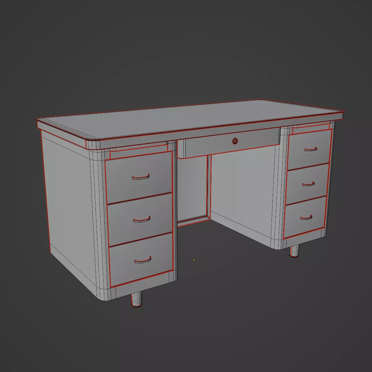 Metal Desk Pack 3D Model Collection_32