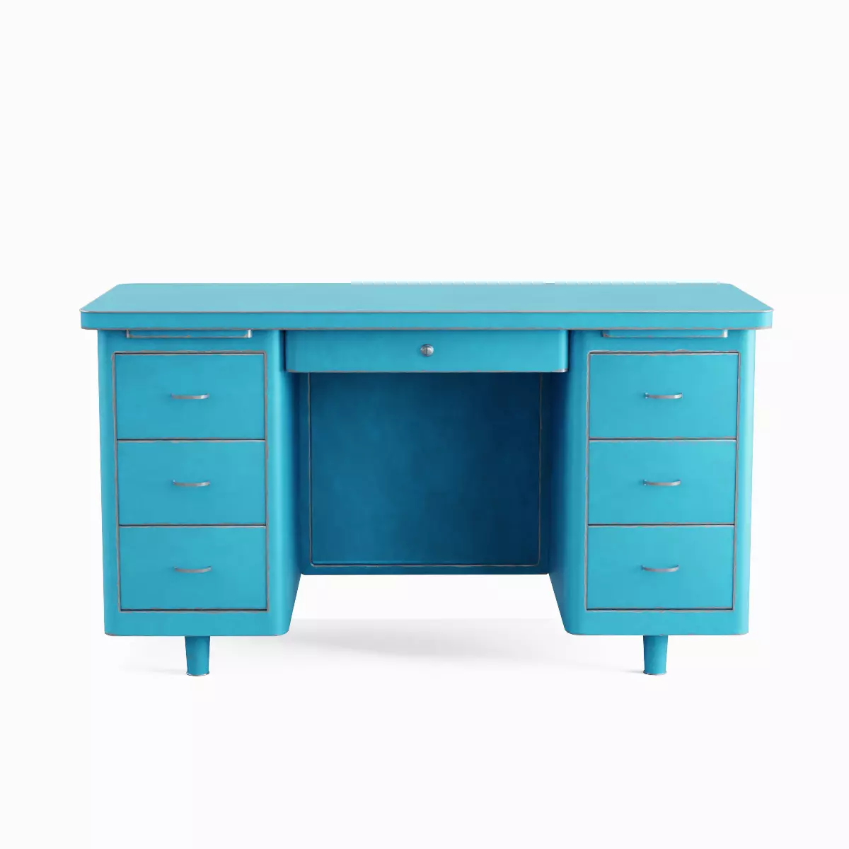 Metal Desk Pack 3D Model Collection_7