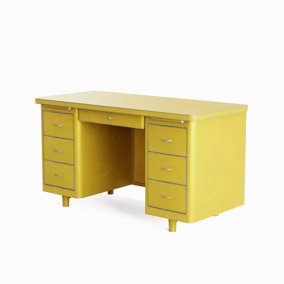 Metal Desk Pack 3D Model Collection_15