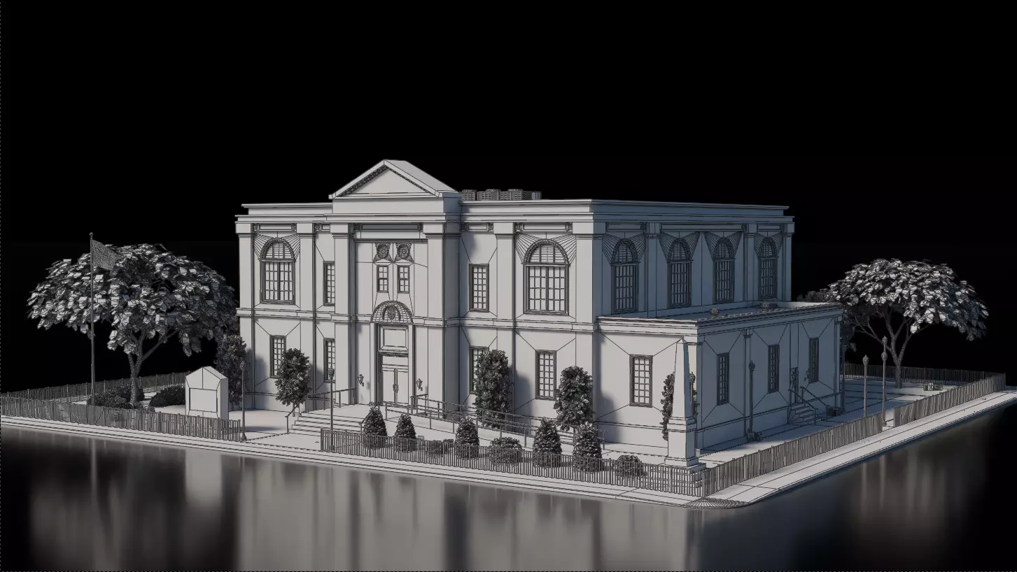 Memorial House 3D model_1