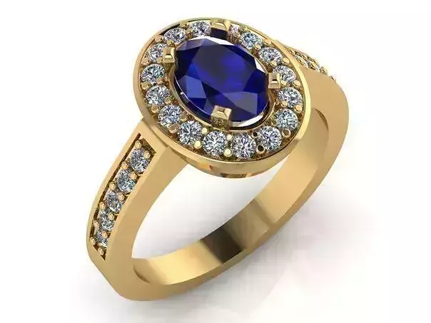 Blue Sapphire Ring 001