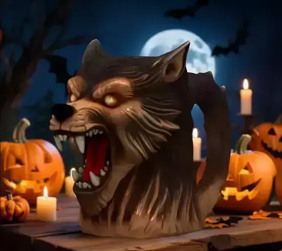 Werewolf mug for Halloween