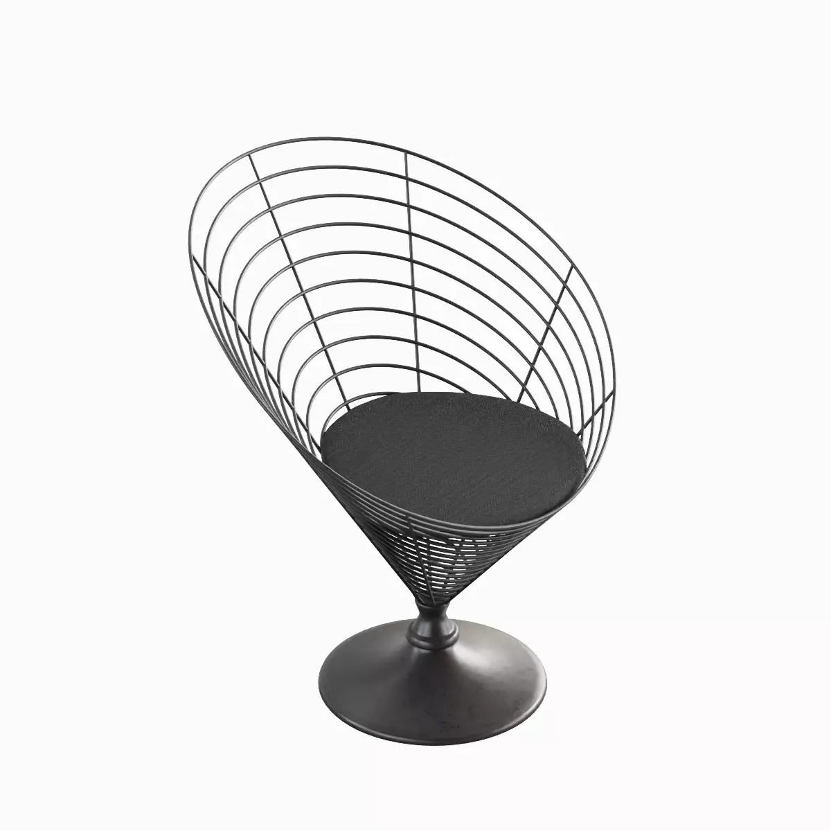 Wire Cone Chair Pack 3D Model Collection_6